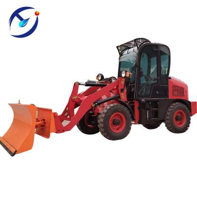 Articulated Mini wheel loader with snow blade to sale by cheap price